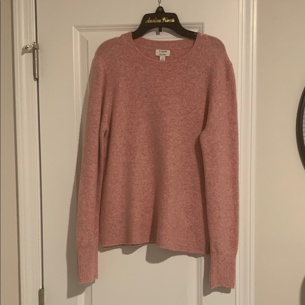 J. Crew Soft Pink Crew Neck Sweater